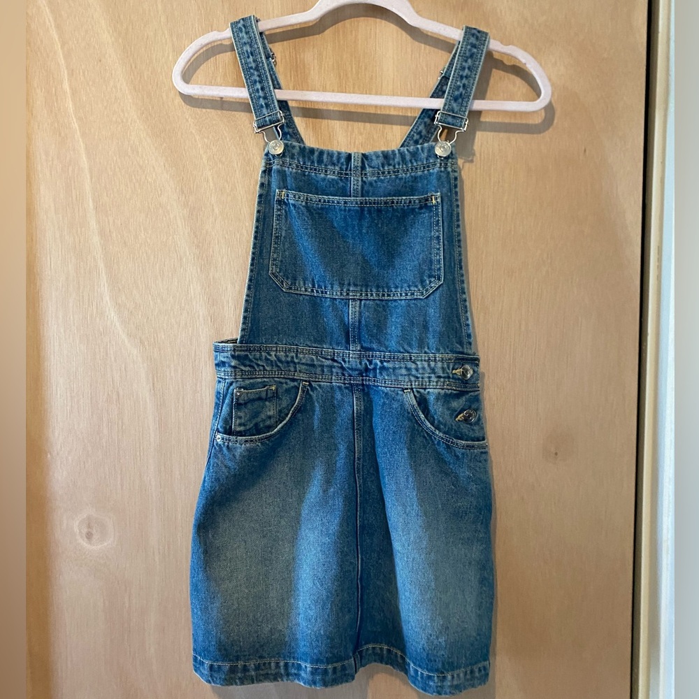 H&M denim overall dress